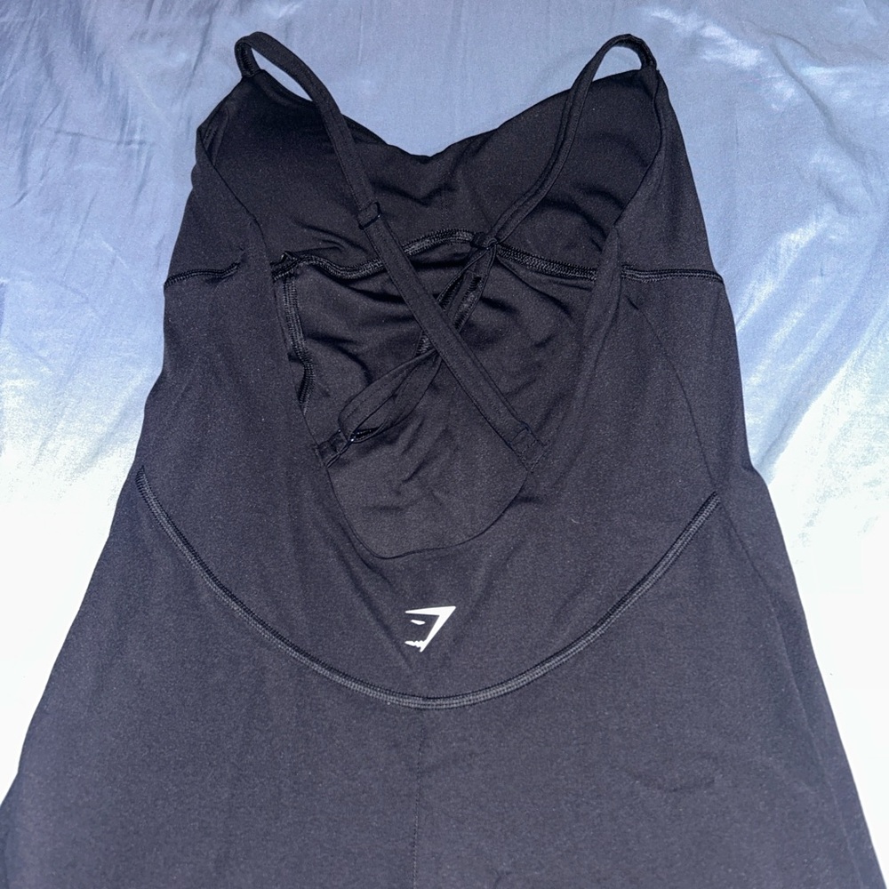 Gymshark Black Strappy All in One Bodysuit